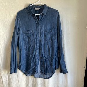 Banana Republic lyocell denim button down
